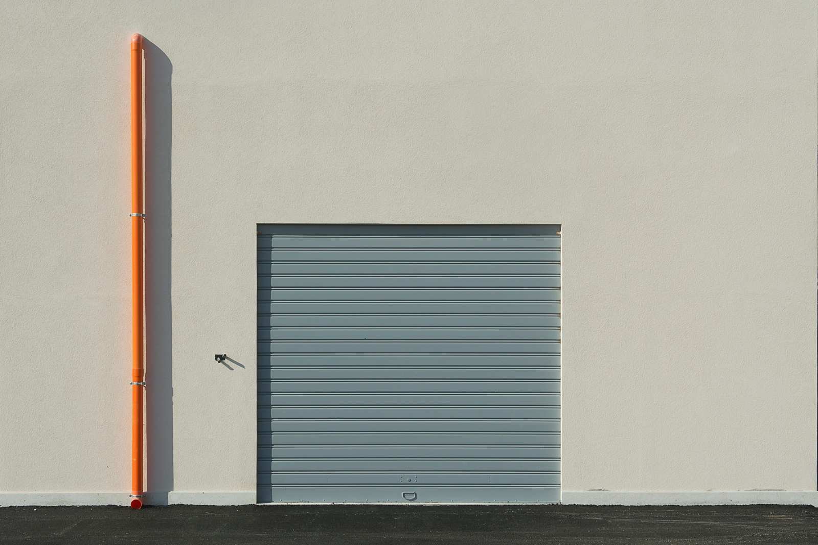 Flush Panel (Gray) garage door